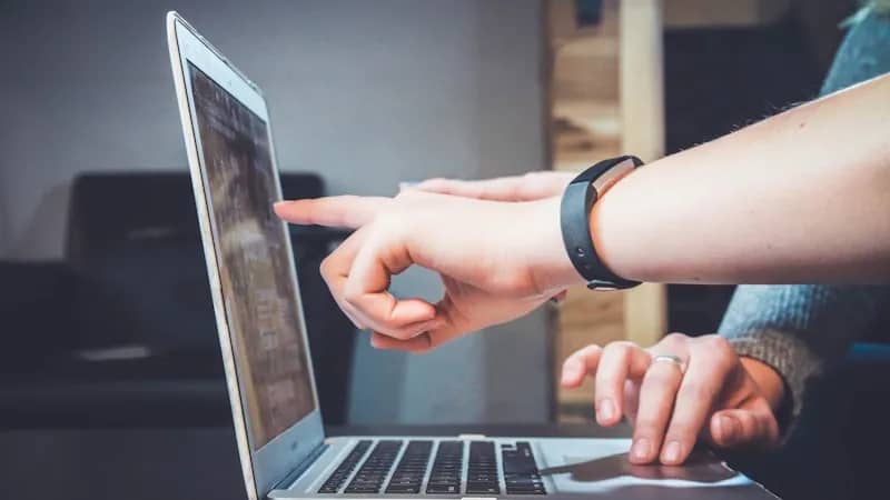 Person studying and preparing notes for an interview