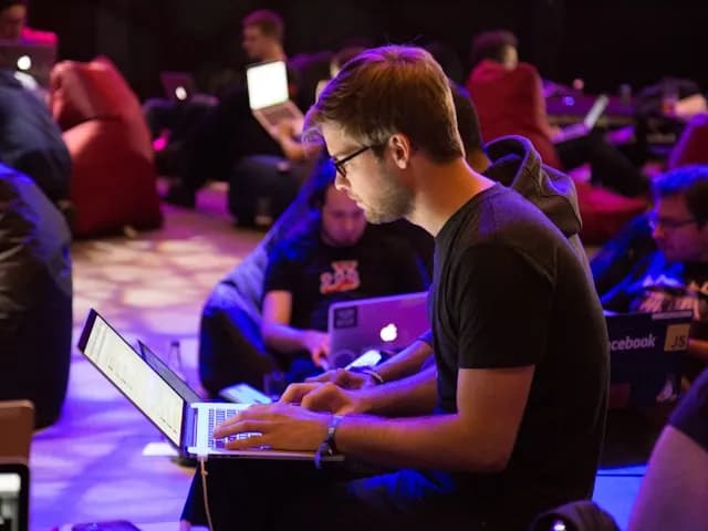 Diverse group of professionals in a modern workplace