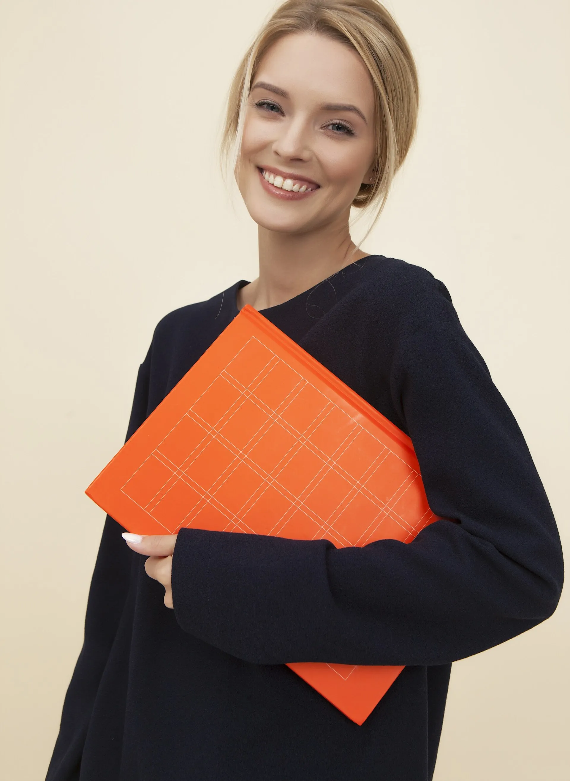 Confident professional preparing for a job interview